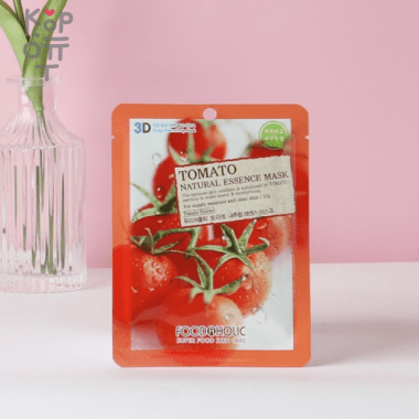 FoodaHolic Tomato Natural Essence 3D mask -  Тканевая 3D маска с натуральным экстрактом томата 23гр. &mdash; Корейские товары для всей семьи(КорОпт)