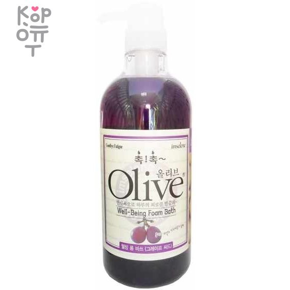 OLIVE Увлажняющий гель для душа с экстрактом Оливы и виноградных косточек 750мл, купить с доставкой на дом фото 1 &mdash; Корейские товары для всей семьи(КорОпт)