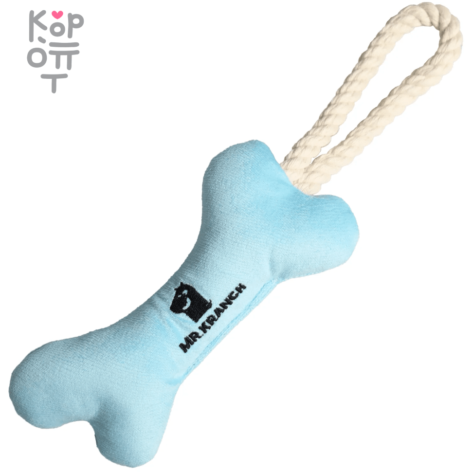 Mr.Kranch Игрушка Косточка с канатом для собак мелких и средних пород  31х9х4см., купить с доставкой на дом фото 1 — Корейские товары для всей семьи(КорОпт)