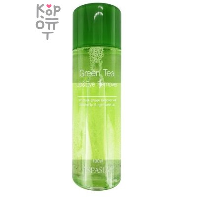 Aspasia Lip &amp; Eye Remover Green Tea - Средство для удаления макияжа с глаз и губ с экстрактом зеленого чая, 100мл.