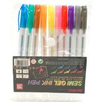 Jia Hao Semi Gel Ink Pen - Блистерная упаковка с гелевыми ручками, 10 цветов