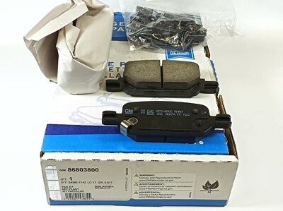 Колодки тормозные дисковые 86803800 General Motors