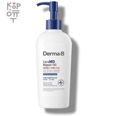 DERMA:B CeraMD Repair Oil - Восстанавливающее масло-молочко для тела с маслом Ши и Оливы, 200 мл