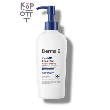 DERMA:B CeraMD Repair Oil - Восстанавливающее масло-молочко для тела с маслом Ши и Оливы, 200 мл
