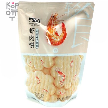 Чипсы YY Happy Snacks рисовые "Реальные креветки"  Плюшки с креветками (острые), 76гр. &mdash; Корейские товары для всей семьи(КорОпт)