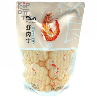 Чипсы YY Happy Snacks рисовые "Реальные креветки"  Плюшки с креветками (острые), 76гр.