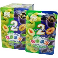 Желе фруктовое Double Flavored Jelly Фруктовое желе, со вкусом Сливы и Чернослива, 66гр.