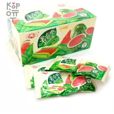 Жевательная резинка маленький лысый желейный пузырь большого размера со вкусом Арбуза — Корейские товары для всей семьи(КорОпт)