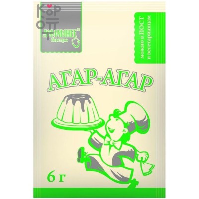 Добавка пищевая Агар-агар, Домашнее Бистро, 6 г