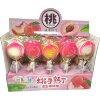 Карамель леденцовая MangGuo Lollipop Спелый персик с взрывным вкусом спелых фруктов, купить с доставкой на дом фото 1 — Корейские товары для всей семьи(КорОпт)