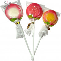 Карамель леденцовая MangGuo Lollipop Спелый персик с взрывным вкусом спелых фруктов