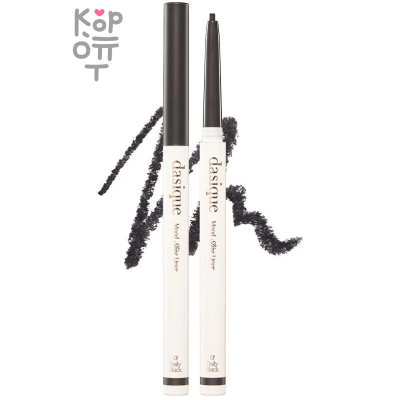 Dasique Mood Slim Gel Eyeliner #01 Black - Гелевая подводка для век, в черном оттенке.