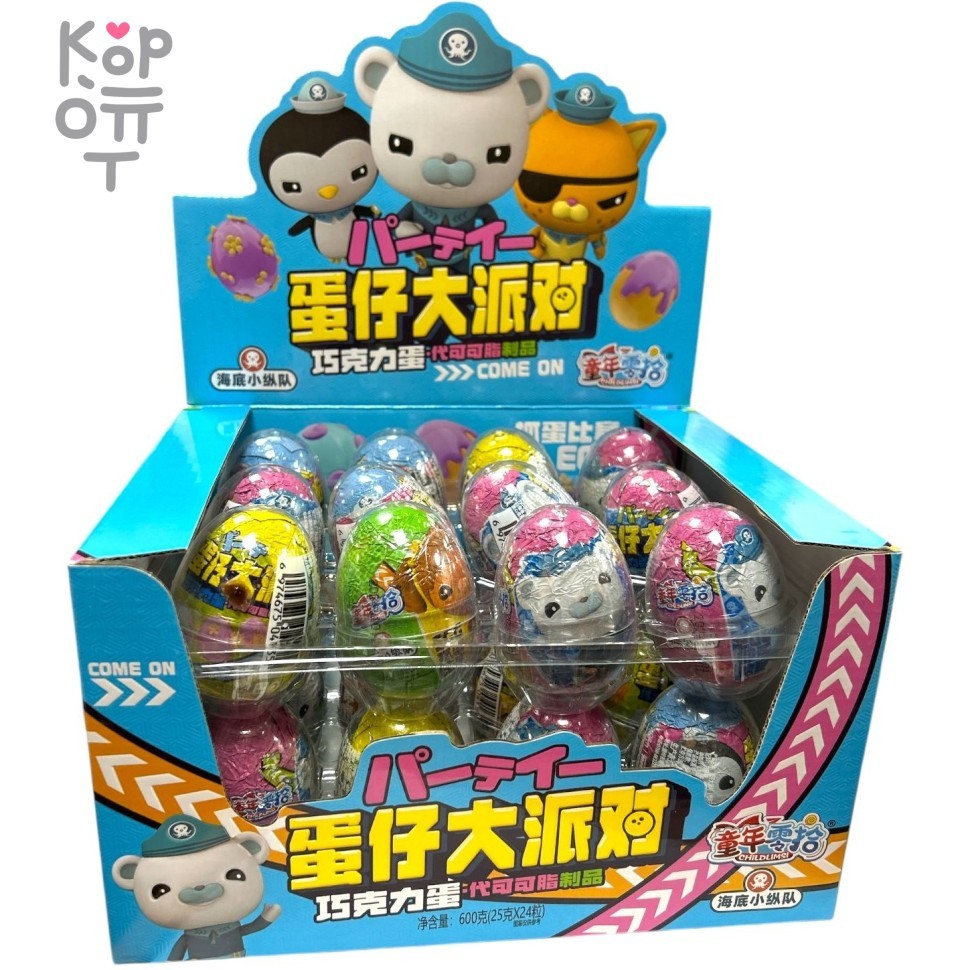 Шоколадное Яйцо Chocolate Biscuits Meomi Октонавты с Игрушкой, купить с доставкой на дом фото 1 — Корейские товары для всей семьи(КорОпт)