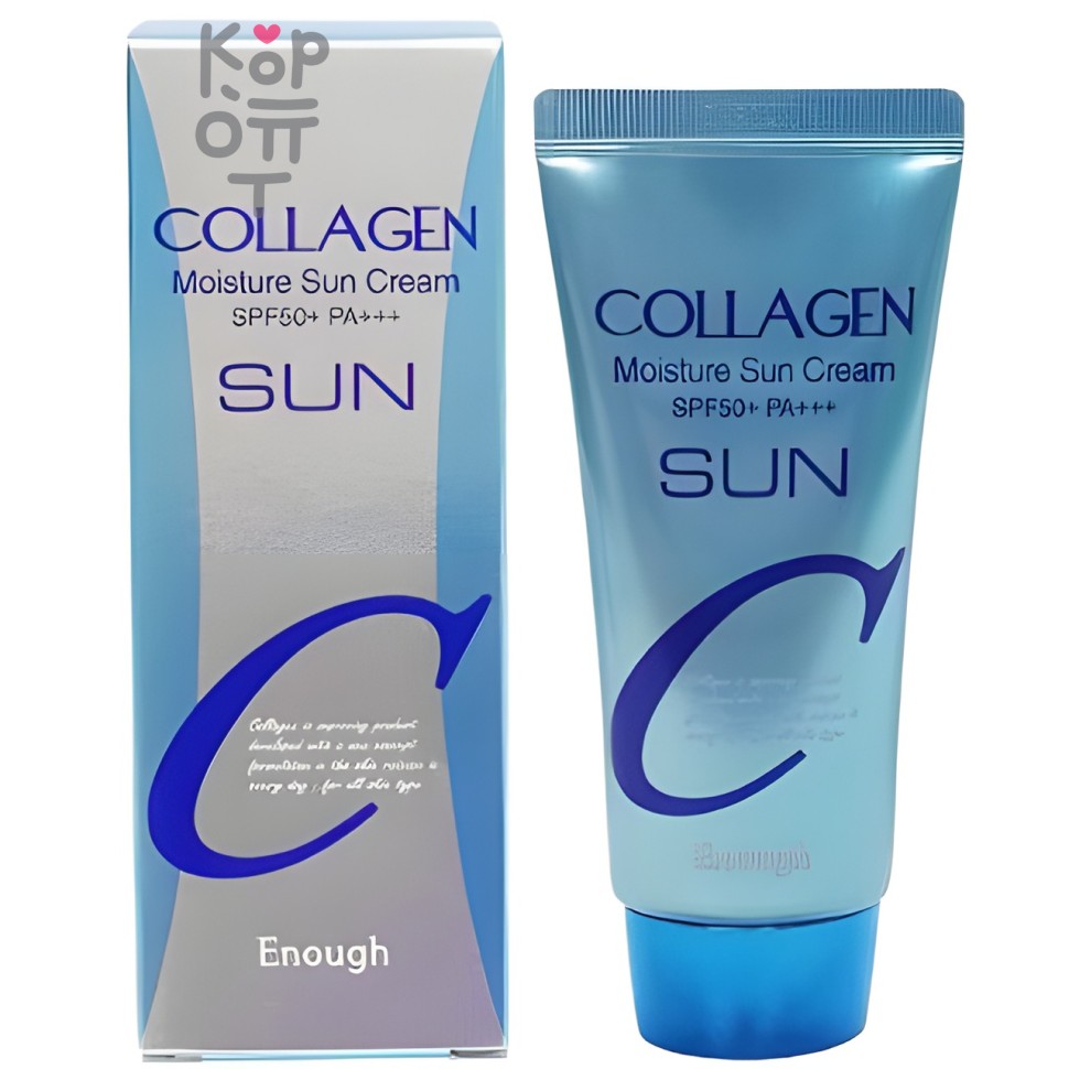 Enough Collagen Moisture Sun Cream SPF50+ PA+++ Увлажняющий солнцезащитный крем с коллагеном, 50мл.