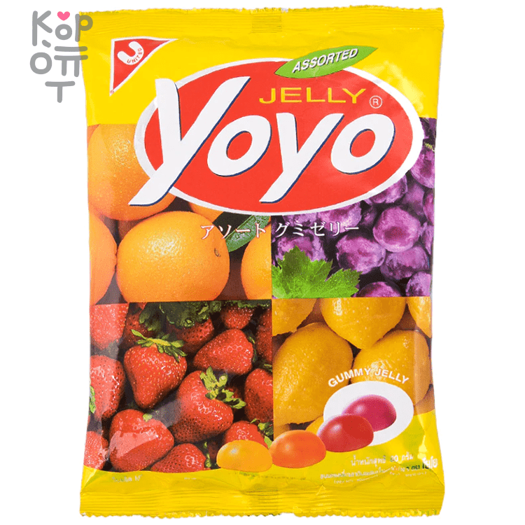Yoyo Assorted Jelly Конфеты желейные с натуральным соком «Фруктовое ассорти» 80гр. * 24шт. по