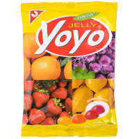 Yoyo Assorted Jelly - Конфеты желейные с натуральным соком «Фруктовое ассорти» 80 г, Коробка 24 шт.