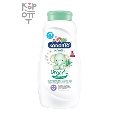 LION Kodomo — детская присыпка Organic Aloe Vera, 160 г