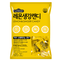 ILKWANG Lemon & Ginger Candy - Леденцовая карамель со вкусом Лимона и Имбиря, 250гр., коробка 10шт.