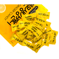 ILKWANG Lemon & Ginger Candy - Леденцовая карамель со вкусом Лимона и Имбиря, 250гр., коробка 10шт.