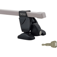 TERZO BASE FOOT EF37 - Упор базовый на гладкую крышу, черный 90 мм с ключем, комплект 4шт.
