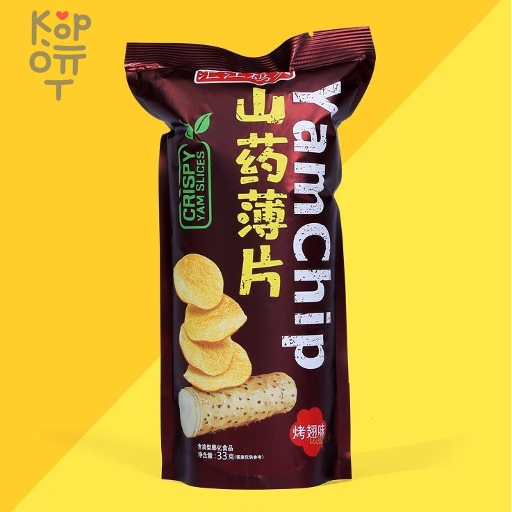 Чипсы Yinai family Yam Crispy Chips со вкусом крылышек гриль, 33гр. фото 1 &mdash; Корейские товары для всей семьи(КорОпт)