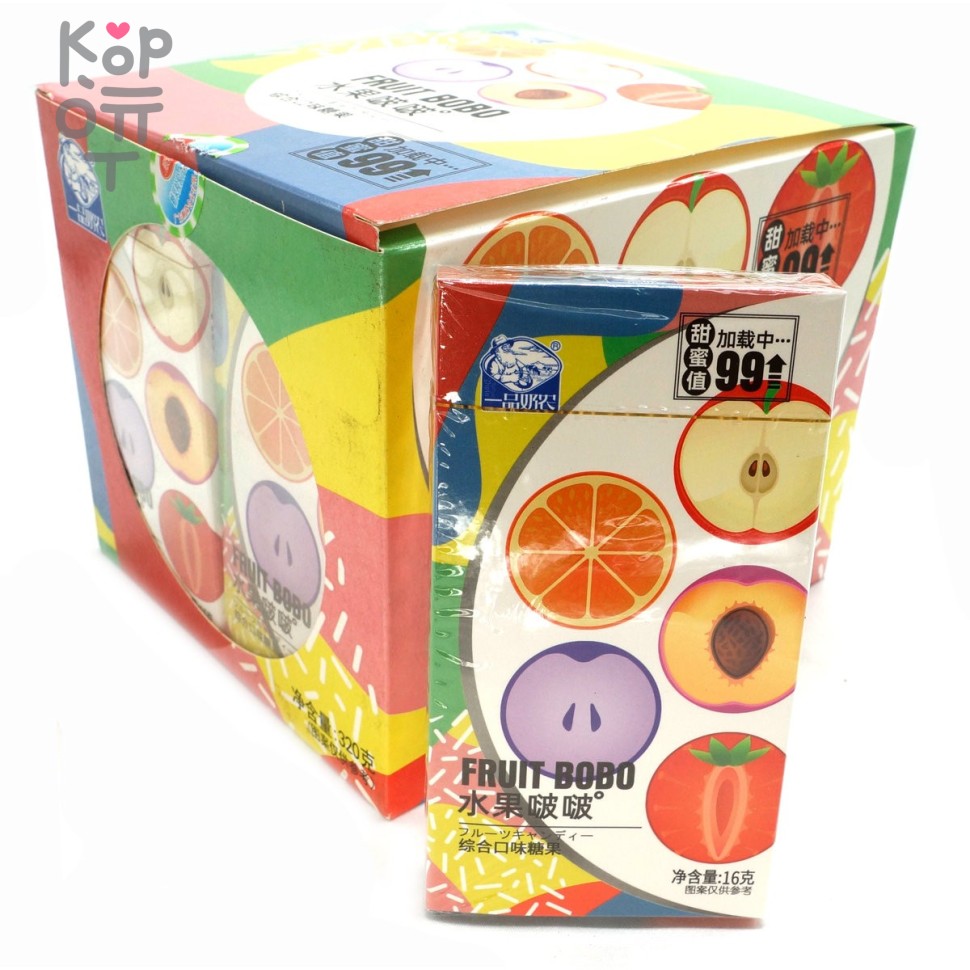 Мягкая конфета Shun Long Fruit BOBO со вкусом фруктов по цене 40 руб. в ...