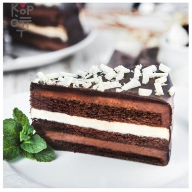 Prestige Три шоколада  - Торт бисквитный 1360гр. (12 порций)   &mdash; Корейские товары для всей семьи(КорОпт)
