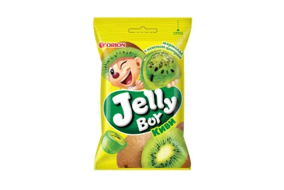 Orion — Jelly Boy Kiwi — Жевательный мармелад Orion Jelly Boy со вкусом киви, 66 г — коробка 18 шт