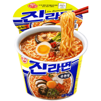 OTTOGI Лапша быстрого приготовления со вкусом грибов - Jin Ramen Mild Cup, 110гр.