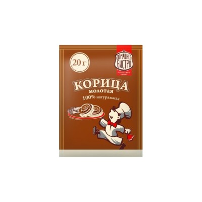 Домашнее БИСТРО — Корица ДОМ.БИСТРО молотая п/п 20 г 1/15