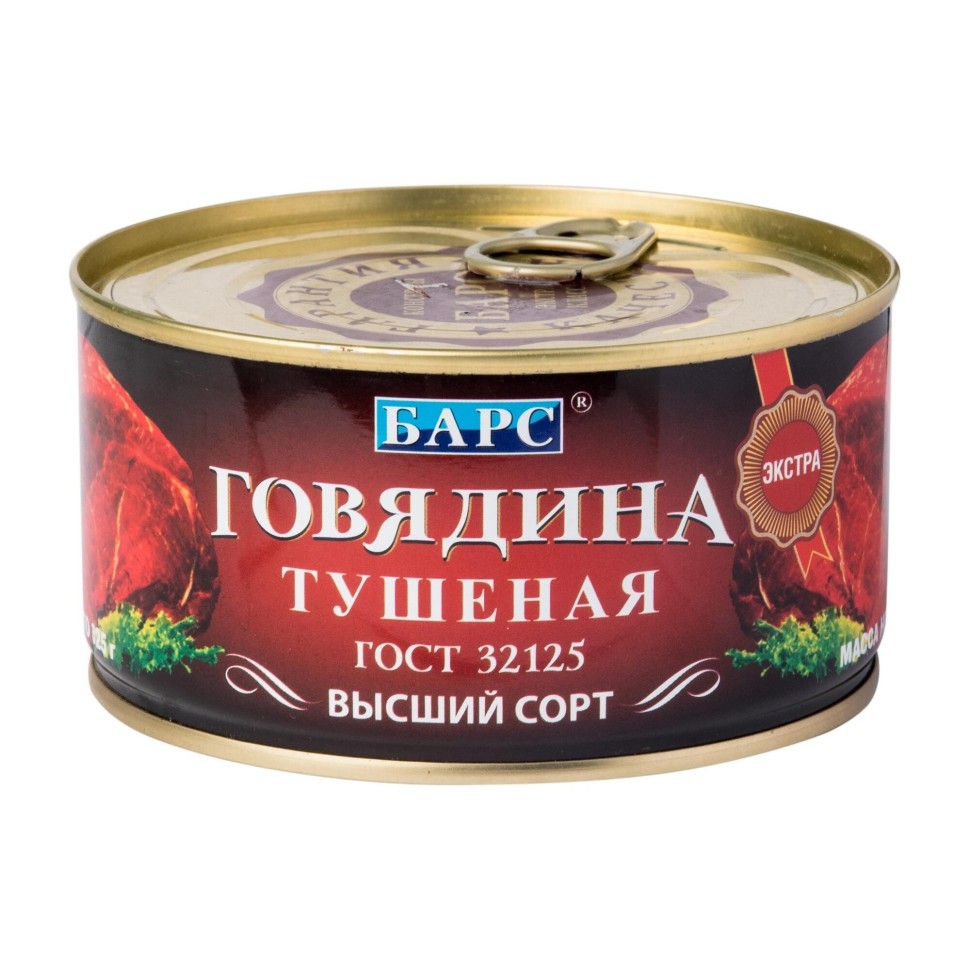 Bars — Classic Beef Stew — Говядина тушёная Классическая — 325 г — коробка 12 шт