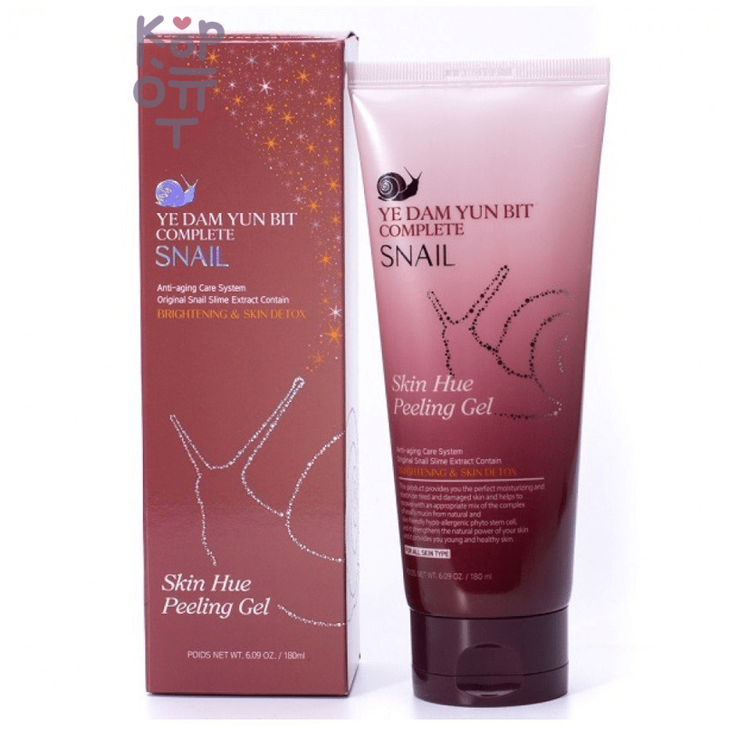 Ye Dam Yun Bit Snail Peeling Gel - Пилинг - гель с муцином улитки 180 мл
