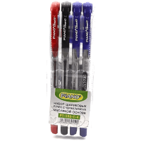 Piano Soft Ink Oil Pen - Набор цветных шариковых ручек, 4 цвета, толщина 0,7мм