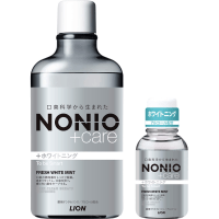 LION Отбеливающий зубной ополаскиватель"Nonio" с защитой от неприятного запаха (аромат фруктов и мяты).