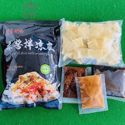 Лапша с острым кунжутным соусом Ji Shi Miao Pin, 200гр.