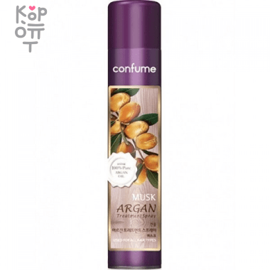 Welcos Argan Treatment Spray Musk - Спрей для волос с Аргановым маслом и Мускусом 300мл. — Корейские товары для всей семьи(КорОпт)