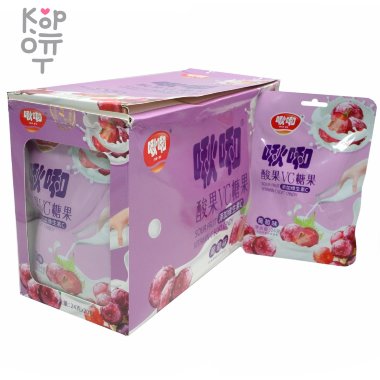 Конфеты Sour Fruit Vitamin C Soft Candy - Йогуртовая помадка с витамином С и вкусом кислого Винограда &mdash; Корейские товары для всей семьи(КорОпт)