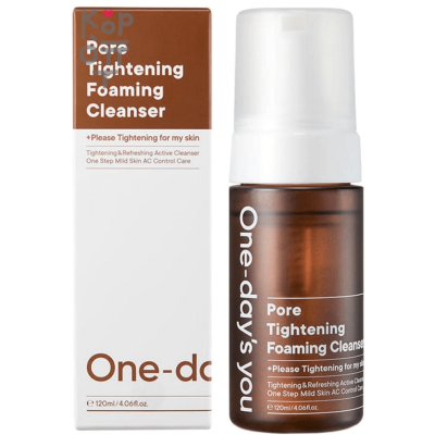 ONE-DAY'S YOU Pore Tightening Foaming Cleanser - Нежная пенка для умывания с поросужающим действием с водой Гамамелиса 120мл.