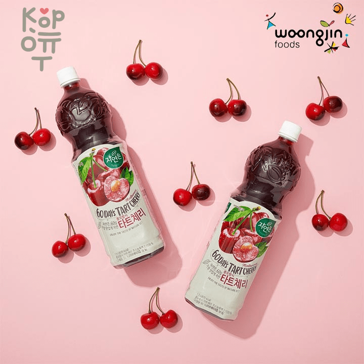 Woongjin Nature is Cherry - Напиток Сокосодержащий со вкусом свежей Вишни,1,5л. пластик по цене 309 руб. в интернет магазине Корейские товары длявсей семьи(КорОпт)