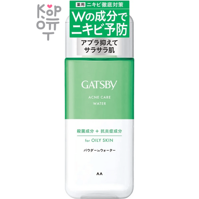 Mandom Gatsby  Acne Care Water - Мужской матирующий лосьондля ухода за проблемной кожей, склонной к Акне и воспалениям (для жирной кожи) 200мл.