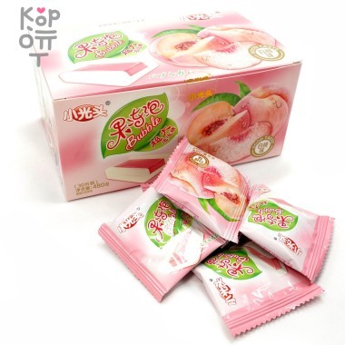 Жевательная резинка маленький лысый желейный пузырь большого размера со вкусом Белого Персика — Корейские товары для всей семьи(КорОпт)