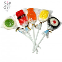Карамель леденцовая MangGuo Lollipop Суши Сет с взрывным вкусом спелых фруктов