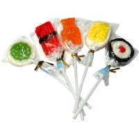Карамель леденцовая MangGuo Lollipop Суши Сет с взрывным вкусом спелых фруктов