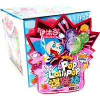 Кислая леденцовая карамель взрывашка YiMuBai Wow Pop Lollipop - Леденец на палочке 2 фрукта