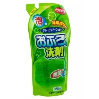Rocket Soap Пенящееся чистящее средство для ванны - зеленый чай и травы, 350мл., мягкая упаковка