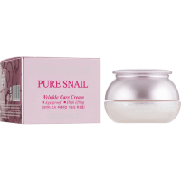 Bergamo Pure Snail Wrinkle Care Cream - Антивозрастнойрем крем для лица с Муцином Улитки, 50гр.  