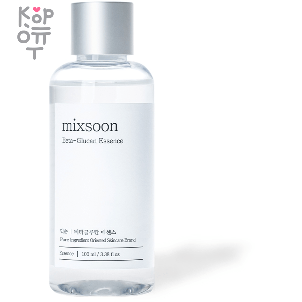 mixsoon Beta-Glucan Essence - Эссенция с бета-глюканом для обезвоженной кожи 100мл., купить с доставкой на дом фото 1 — Корейские товары для всей семьи(КорОпт)