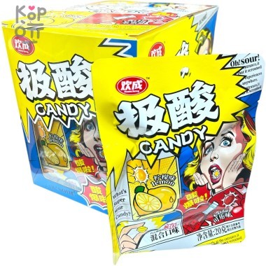 Кислая карамель Huancheng - Ох, кислятина со вкусом Лимона и Колы — Корейские товары для всей семьи(КорОпт)