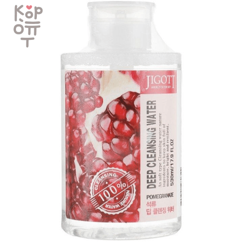 Jigott Pomegranate Deep Cleansing Water - Глубоко очищающая вода с экстрактом граната 530 мл., купить с доставкой на дом фото 1 — Корейские товары для всей семьи(КорОпт) Jigott Pomegranate Deep Cleansing Water - Глубоко очищающая вода с экстрактом граната 530 мл., купить с доставкой на дом фото 1 — Корейские товары для всей семьи(КорОпт)
