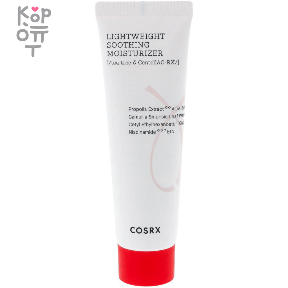 COSRX AC Collection Lightweight Soothing Moisturizer - Лечебный увлажняющий крем с AHA & BHA кислотами, 80мл., купить с доставкой на дом фото 1 — Корейские товары для всей семьи(КорОпт)